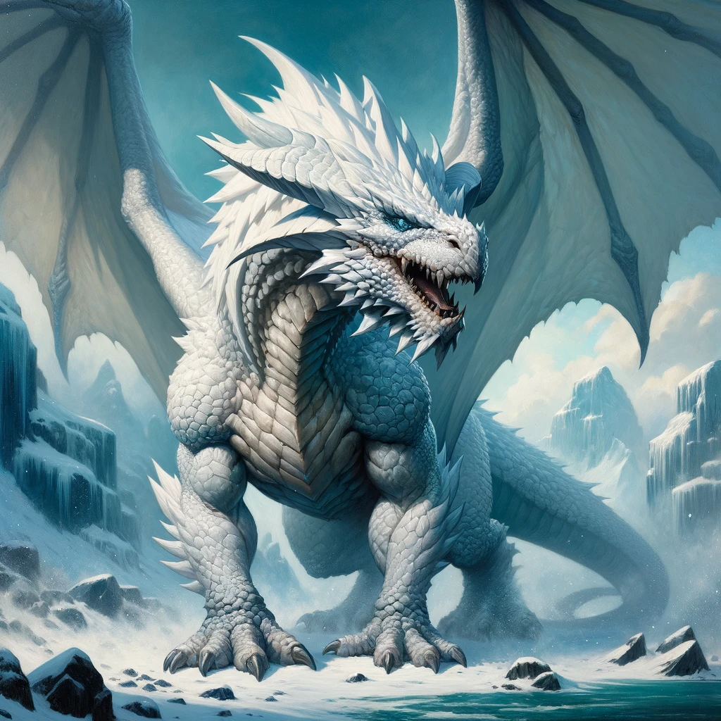 Adult White Dragon