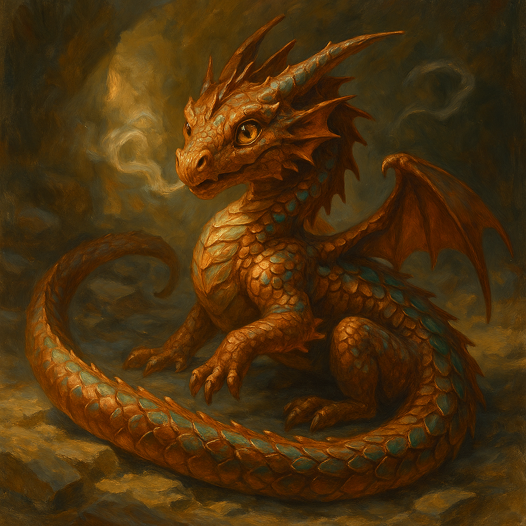 Copper Dragon Wyrmling