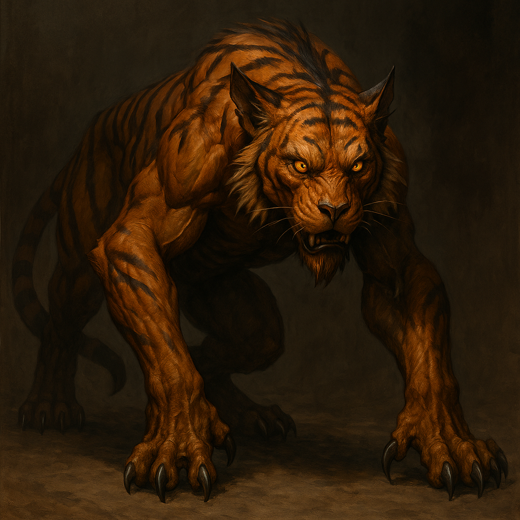 Weretiger, Tiger Form
