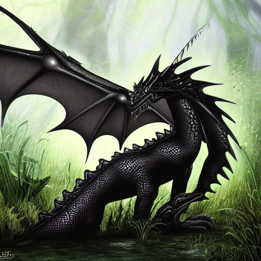 Young Black Dragon